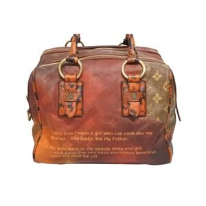 Louis Vuitton Crazy Richard Prince Monogram Jokes Rouge Man handbag